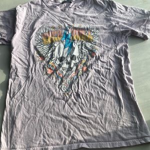 Lavender color graphic tee